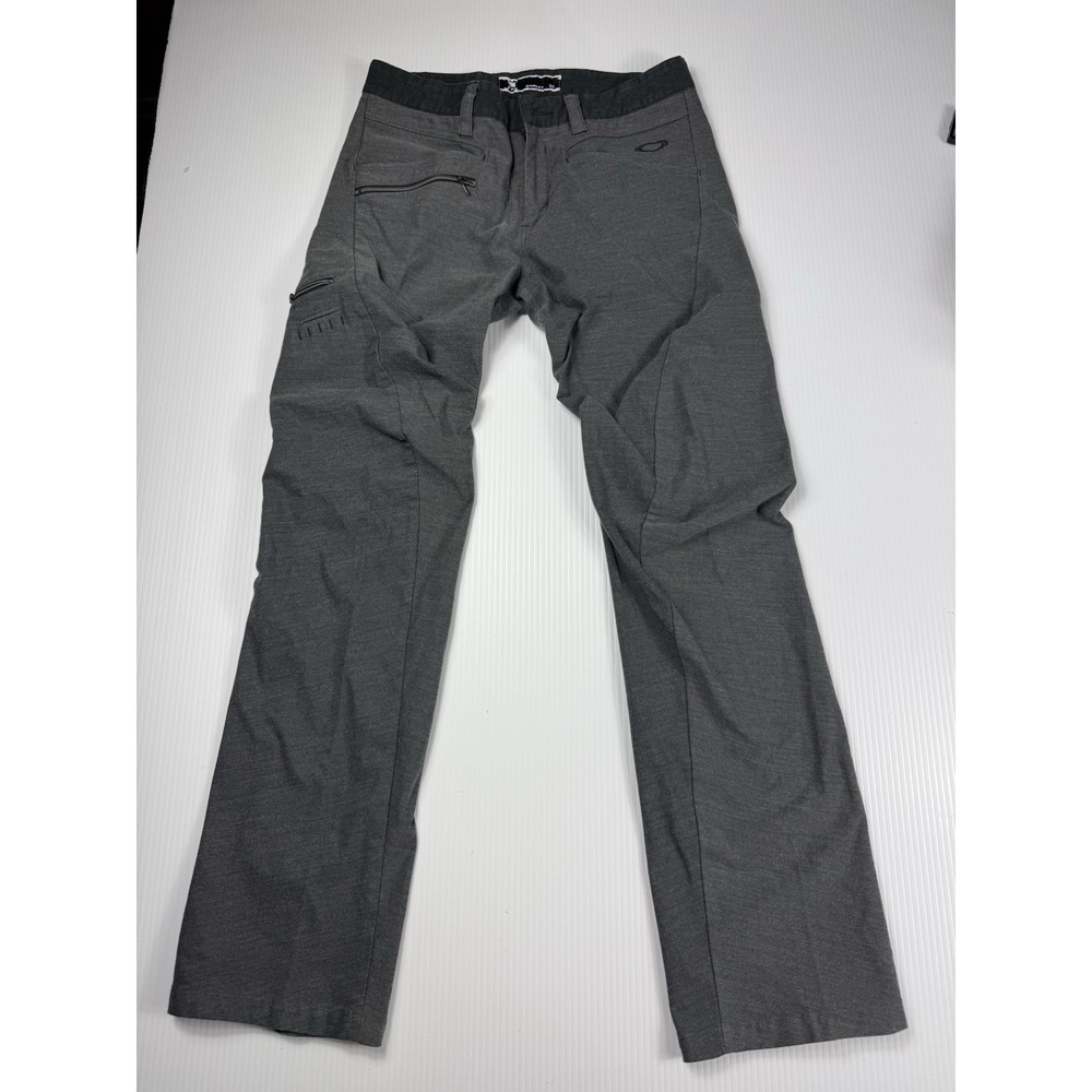 OAKLEY Skull Pants 32x32 Cotton Blend Gray